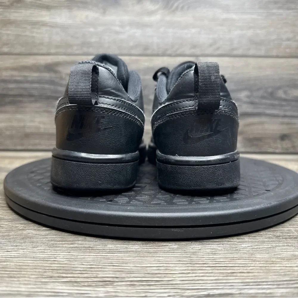 Nike Boys Court Borough BQ5448-001 Black Casual Shoes Sneakers Size 4.5 Y